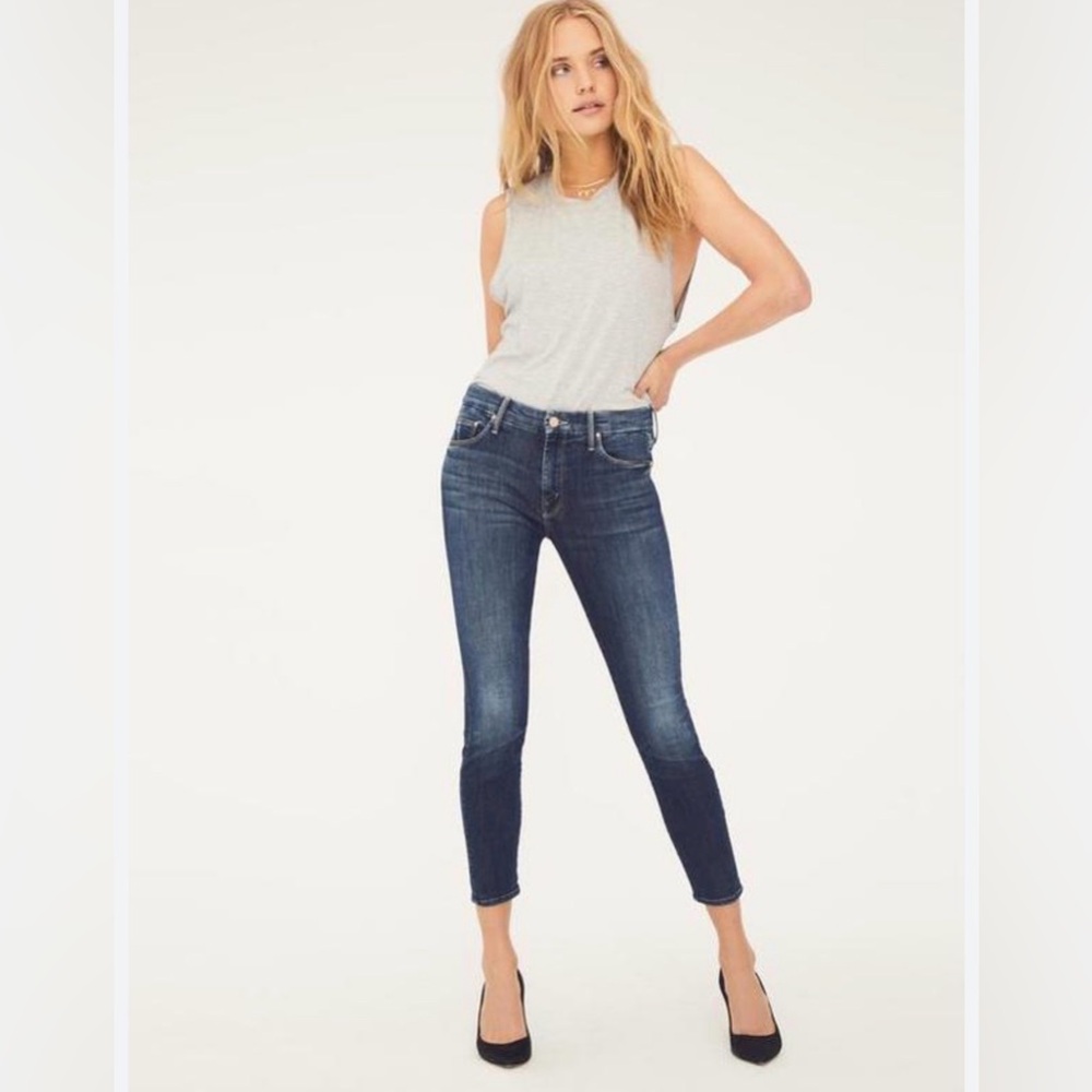 Mother The Looker Crop On The Edge Denim Size 26